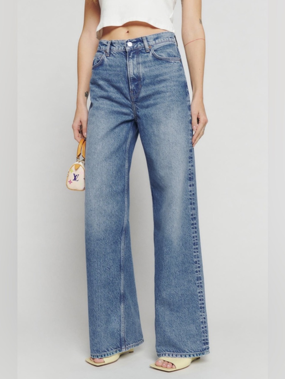Cary Slouchy High Rise Wide
Leg Jeans